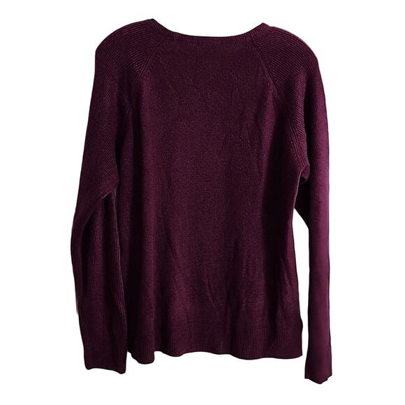Sweet Romeo Eggplant Plum Crew Neck Sweater, NWT, Small - Picture 6 of 6